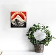thumbnail image 2 of JEUXUS Japanese Decor Wall Art Retro Japanese Armored Samurai Canvas Pictures Red Geisha Anime Posters Asian Fuji Mountain Painting for Living Room Bedroom Artwork Home Decorations 16x16 inch, 2 of 4