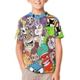 thumbnail image 4 of Cuphead T-Shirts for Boys Girls, Kids 3D Print Short Sleeve, Unisex Crew Neck Tee Shirts for Youth, 4 of 9