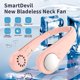 thumbnail image 2 of (rosa) Ventilateur De Cou Portable 3 Vitesses, 48 ​​Sorties D'air - Ventilateur De Plafond Personnel, Mains Libres Sans Pales, Aliment Par Batterie, 2 of 5