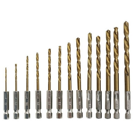 

Electricseller in Clearance High Speed Steel Titanium Coated Hex Shank Screwdriver Drill Bit Hardware Tools