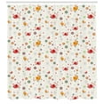 thumbnail image 3 of Ambesonne Cartoon Shower Curtain, Birds Swirls Flowers, 69"Wx84"L, Multicolor, 3 of 3