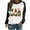 Black, variant on Christmaas Tops for Women Cute Gnome Print Long Sleeve Tshirts Crew Neck Color Block Lounge Shirts Happy Christmas for Gifts