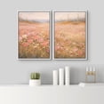 thumbnail image 4 of Framed Canvas Print Wall Art Set of 2 Wildflower Meadow Floral Botanical Vintage Art for Living Room, Bedroom, Office - 16"x24"x2 WHITE, 4 of 7