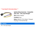 thumbnail image 2 of Ignition Relay Connector - Compatible with 1994 - 1995 Jeep Wrangler, 2 of 2
