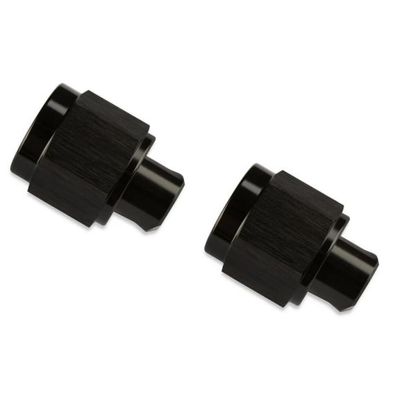 Mr Gasket 492906-BL Aluminum -6 AN Flare Fitting Cap, Black, Pair
