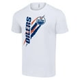 thumbnail image 2 of Men's Starter  White Edmonton Oilers Color Scratch T-Shirt, 2 of 3