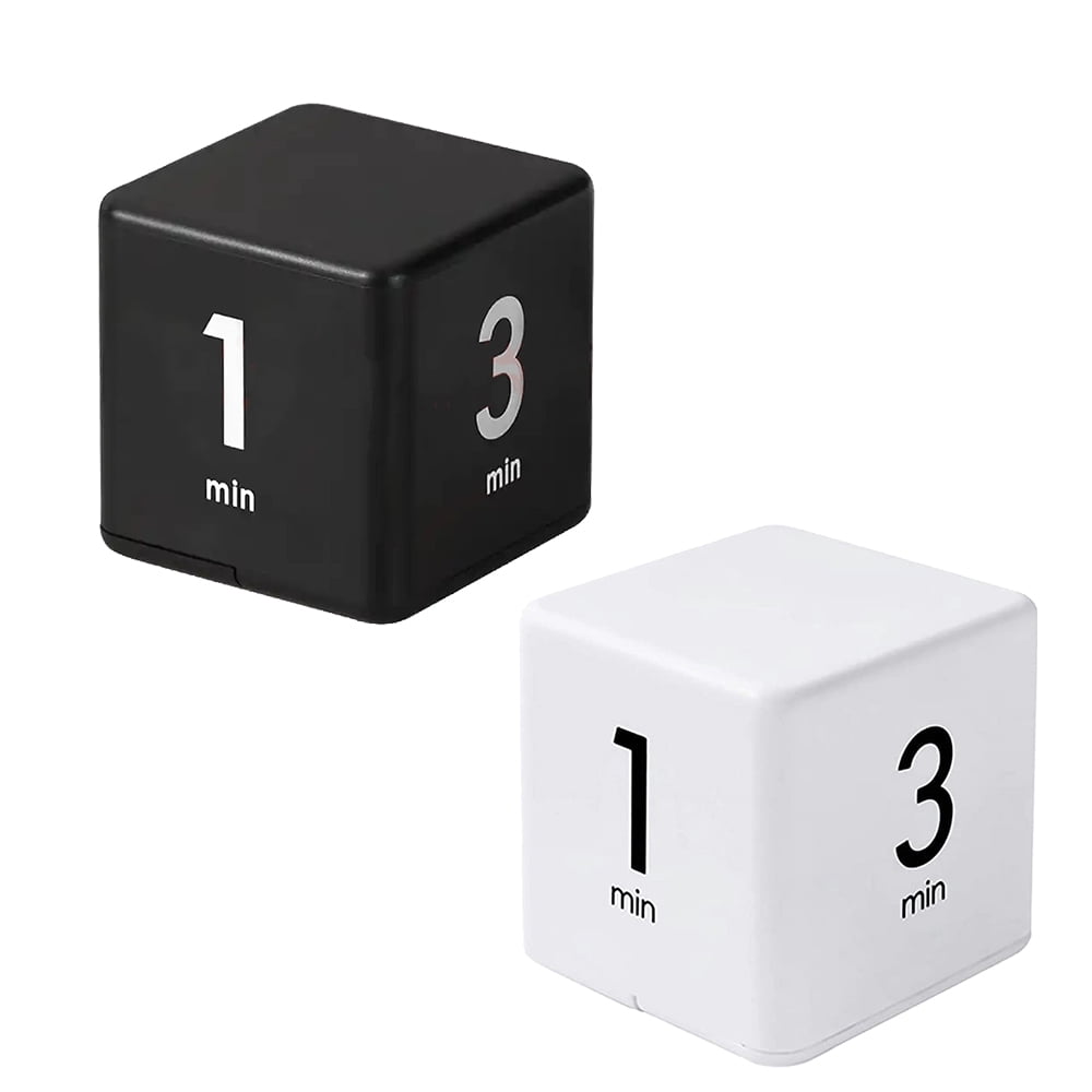 2PACK Cube Timers Gravity Sensor Flip Timer Kids Timer Workout Timer