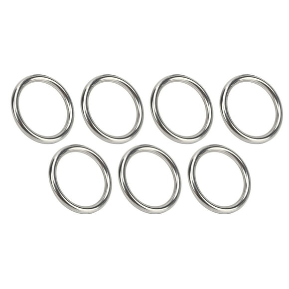 O Ring, Seamless Welded Professional Metal O Ring Waterproof Rustproof for Yoga Rings 7x50MM,7x40MM