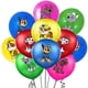 thumbnail image 1 of Juego de globos de fiesta, 100 unidades, globos de látex de 30 cm, diseño de dibujos animados, 1 of 3