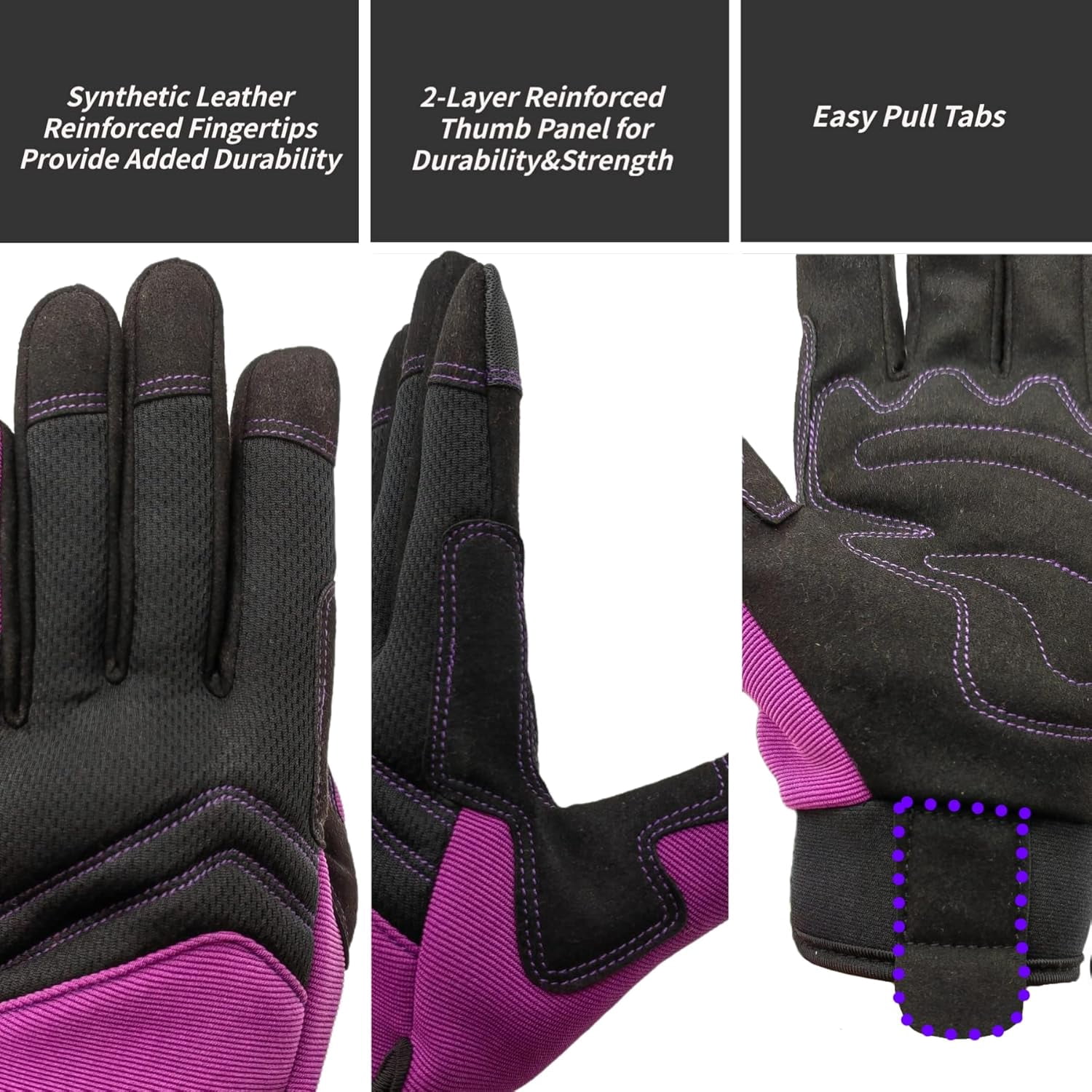 Safety Work Gloves for Men&Women,Utility Working Gloves,Mechanic Gloves,Yard Work Gloves,Performance Fit,Touchscreen