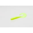 thumbnail image 2 of (2 pack) Zoom Fat Albert Curly Tail Grub Chartreuse Pearl Soft Plastic Jig Trailer, 2 of 6
