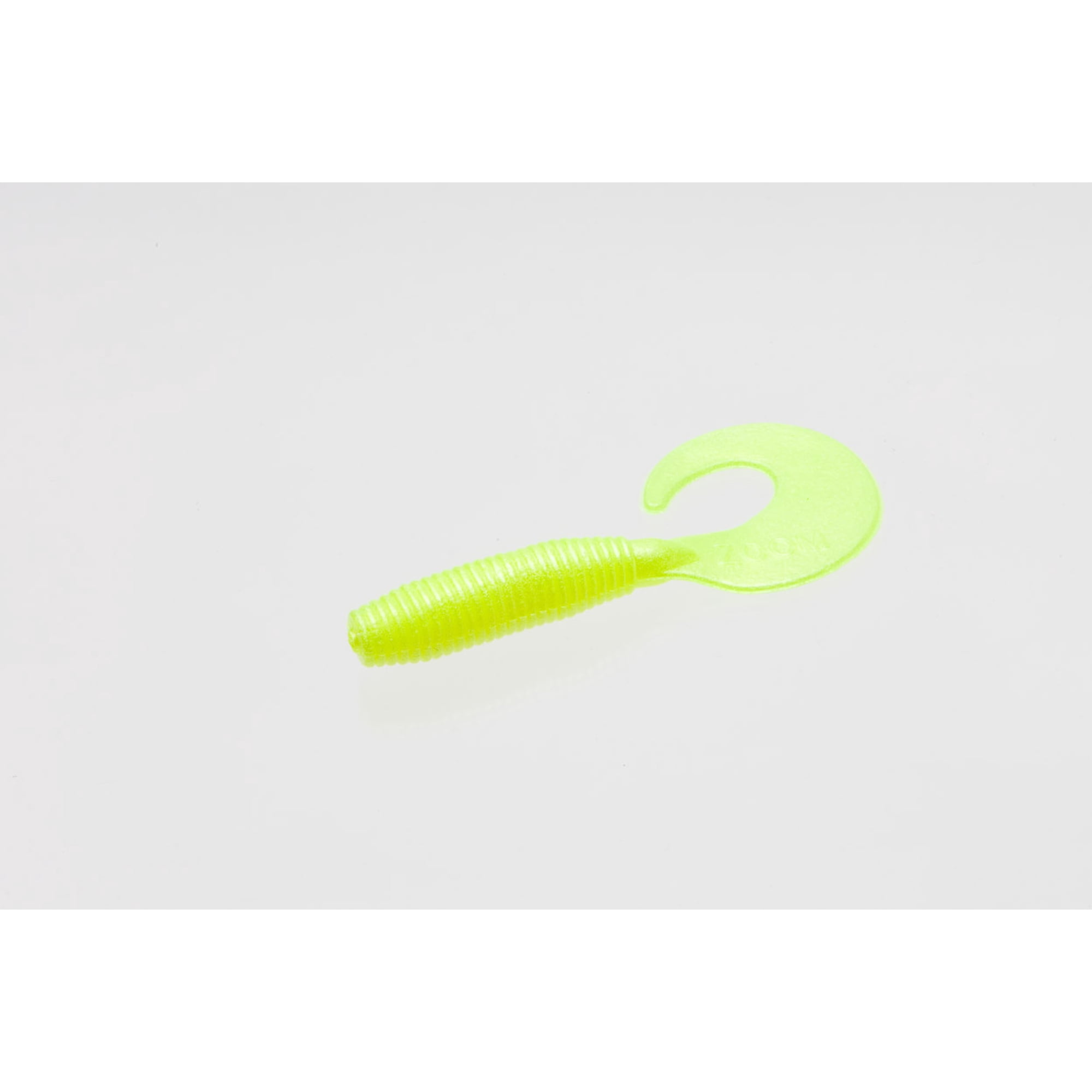 Zoom Fat Albert Curly Tail Grub Chartreuse Pearl Soft Plastic Jig Trailer
