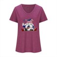 thumbnail image 3 of Camisetas de Cuello Redondo Impreso Gradiente de las Mujeres, Manga Corta Casual Top para el Uso Diario, 3 of 5