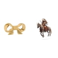 thumbnail image 1 of Tirador de latón con forma de lazo para muebles, tirador para cajones, tirador para puertas de armario, adorno acrílico de caballero, pieza decorativa, 1 of 8
