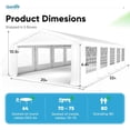 thumbnail image 6 of Quictent 20x32ft Party Tent Heavy Duty Outdoor Wedding Event Shelters, 6 of 11