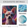 thumbnail image 3 of Diamond Art Kit for Adults, Colorful Dog Artistic Portrait Diamond Painting for Adults Beginners, 5D DIY Diamond Art Painting Kits, Colorful Diamond Painting Craft for Home Decor 12x16, 3 of 7