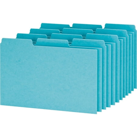 Blue Filing Guide - Oxford, OXFP413, Pressboard Filing Index Card Guides, 100 / Box