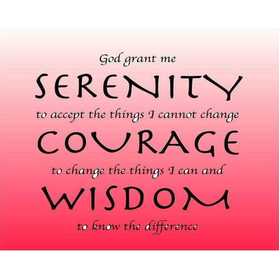 God Grant Me Picture Art – Living Room – Home Decor Sticker Vinyl Wall Decal