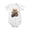 White, variant on Puma In Retro Sunglasses Motorcycle Baby Bodysuit, 100% Cotton Short Sleeve Snap Romper, 0-12 Months