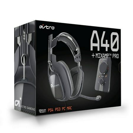 Refurbished ASTRO Gaming A40 and MixAmp Pro PS4 - Dark (Best Headset For Astro Mixamp)