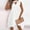 White, variant on Dolkfu Orange Women'S Clothing V-Neck Sleeveless Refined Mid-Length Shift Dresses Modern Romance Solid Relaxed Fit Dresses Orange,L