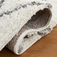 thumbnail image 6 of SAFAVIEH Berber Feride Geometric Shag Area Rug, Cream/Light Gray, 6'7" x 6'7" Square, 6 of 12
