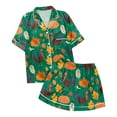 thumbnail image 4 of 2 Piece Sets for Women â Button Pajama Sets for Nursing, Postpartum or Home Lounging Comfort Ladies' Thanksgiving Turkey Print Pajama Shorts Set 2024, 4 of 4