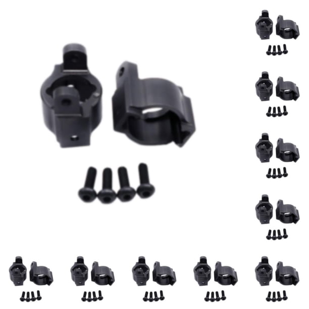 Bewildely RC Car S Performance soportes de ruedas de aleación de aluminio premium ECX 1/12 Rc RGT 136100 negro