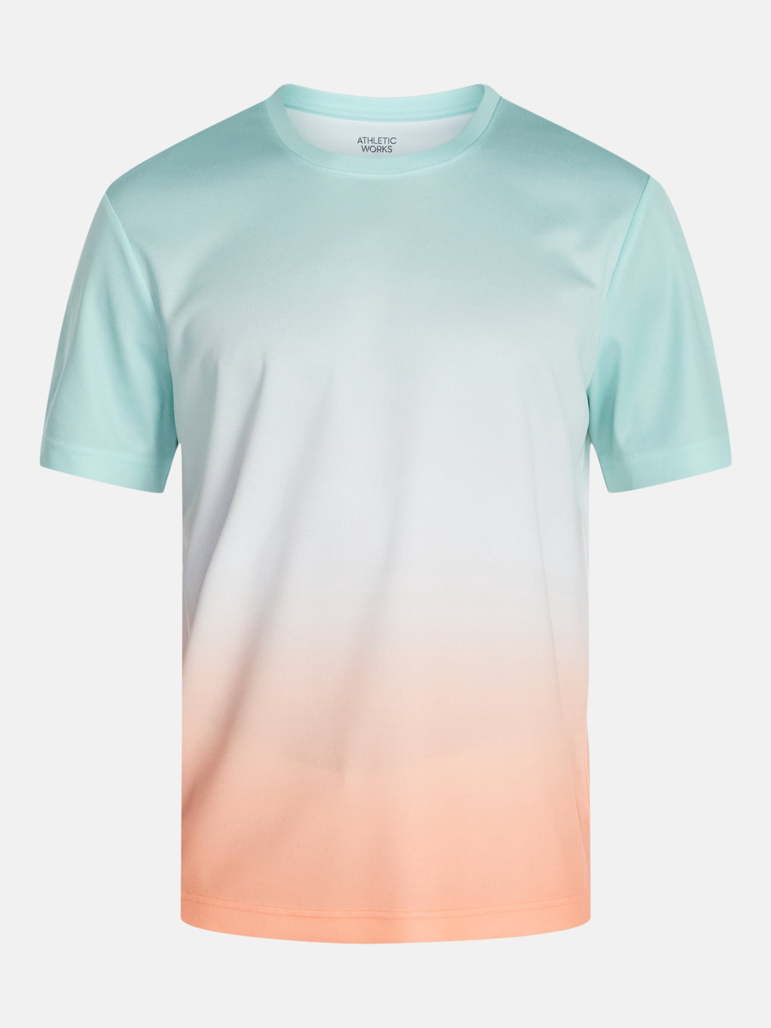 Athletic Works Men's and Big Men's Ombre Mesh Tee, Sizes XS-4XLT