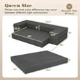 thumbnail image 2 of Costway 8-Inch Folding Sofa Bed with High-Density Foam & Washable Cover Queen Size, 2 of 10