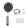 thumbnail image 1 of 6 Mode High Pressure Filtered Shower Head With Handheld Built In Power Wash For Cleaning Tub Tile And Bathroom, 1 of 6