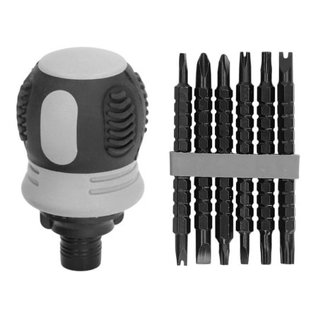 

12 in 1 Ratchet Screwdriver Multifunctional Self Locking Driver with Double End Drill Bits