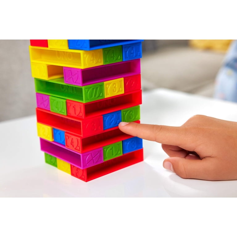 UNO Stacko Game, 45 Colored Blocks Tower Challenge photo 6