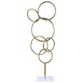 thumbnail image 1 of Metal Sculpture Finish Gold 21", 1 of 1
