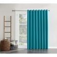 thumbnail image 3 of Sun Zero Conrad Extra-Wide Blackout Sliding Patio Door Curtain Panel, Marine, 100x84, 3 of 6