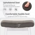 thumbnail image 4 of Sophia & William Saddle Counter Height Bar Stool, Gray (Set of 2), 4 of 6