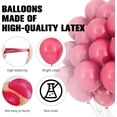 thumbnail image 3 of Hot Pink Balloon Arch Kit Balloon Garland Kit Birthday Balloons 120pcs, 3 of 7