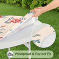 thumbnail image 5 of Pioneer Flower Floral Print Pattern Round Fitted Tablecloth with Elastic Edge,Dining Table Cover Waterproof,Outdoor Round Tablecloth for Camping,Dining,Indoor and Outdoor, 5 of 7