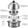 thumbnail image 4 of Cocedor de huevos Annie & Mia Design para 7 huevos, acero inoxidable, 360 W, 4 of 8