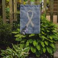 thumbnail image 2 of Carolines Treasures AN1210GF Clear Ribbon for Lung Cancer Awareness Garden Flag Size - 11 x 15 In., 2 of 3