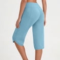 thumbnail image 2 of Womens Long Shorts Quick Dry Stretch Yoga Capris Sweatshort High Waist Workout Gym Shorts with Pockets (XL, Blue), 2 of 6