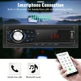 Podofo Universal 12V Single 1 DIN In Dash Car Stereo Radio with Bluetooth Digital Audio Music MP3 Player FM Receiver TF/AUX/USB Phone Charging Remote