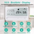 thumbnail image 2 of Termómetro higrómetro para interiores, termohigrómetro digital recargable con reloj despertador y detección rápida de 2 s, hidrómetro de alta precisión para la oficina de la habitación del bebé Ormromra, 2 of 7