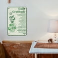 thumbnail image 4 of Noete Green Bohemian Style Tin Sign 8x12 Inch Inspirational Wall Art for Home, Office, Bedroom & Cafe Decor - Boho Aesthetic Metal Poster with Daily Gratitude Quotes, 4 of 8