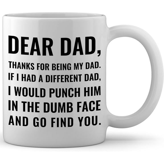 Funny Gifts for Dad, Christmas Gifts for Dad Birthday Gifts for Men Papa Father in Law Gifts Step Dad Gifts, Cool Unique Dad Mug Gag Gifts for Dad from Daughter & Son, 2024 Christmas Presents for Dad