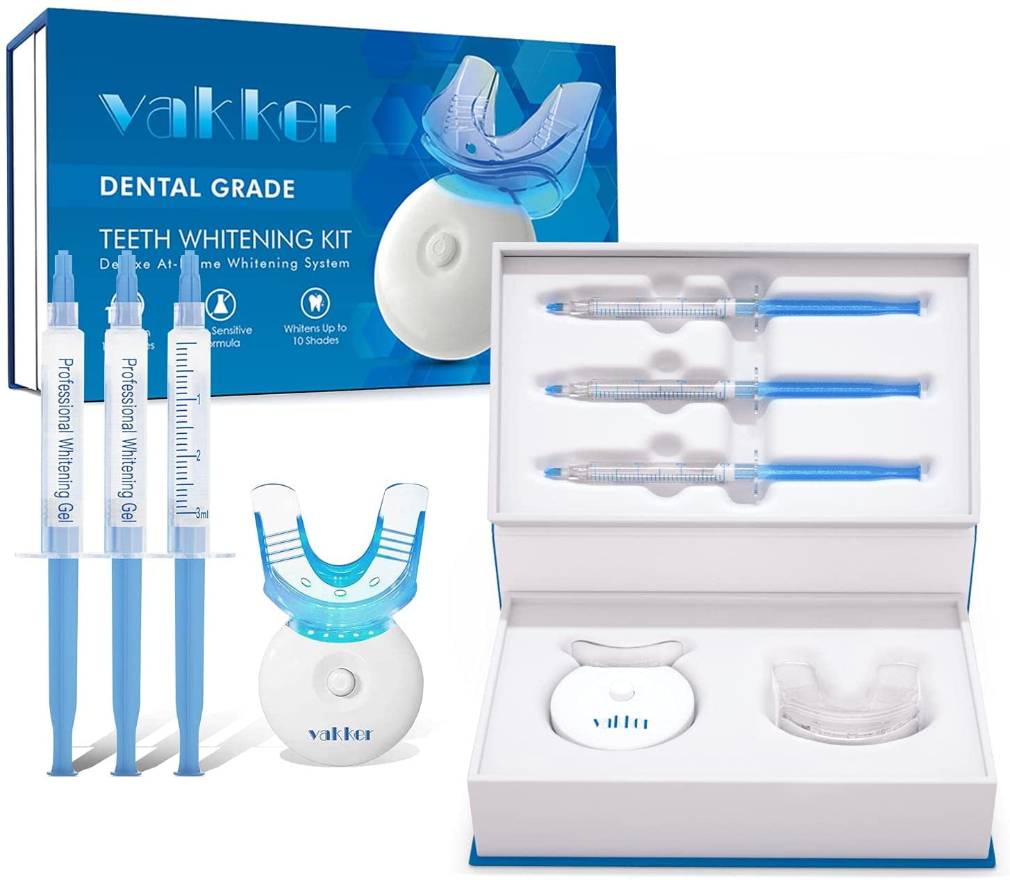 Buy Vakker Teeth Whitening Kit with Teeth Whitening Light , 3ml