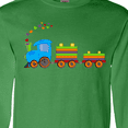 thumbnail image 4 of Inktastic Colorful Toy Train Long Sleeve T-Shirt, 4 of 5