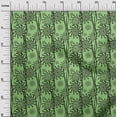thumbnail image 3 of oneOone Cotton Flex Green Fabric Floral Silhouette Quilting Supplies Print Sewing Fabric By The Yard 40 Inch Wide, 3 of 4