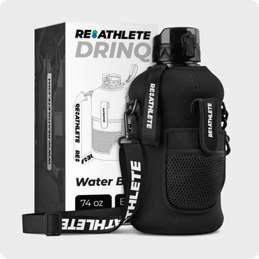 DRINQ Half-Gallon Water Bottle BLACK