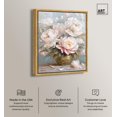 thumbnail image 2 of Tender Pink Swirl Canvas Elegant Florals by Art Remedy, Gold Frame, 24" x 30", 2 of 7
